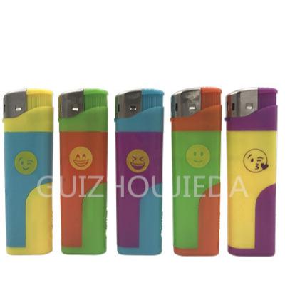 China Highly demanded cheap factory price rechargeable LED cigarette lighter encendedor electronic lighter with LED light plastic gas lighter for sale