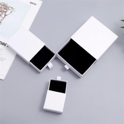 China Eco-Friendly Customize White Black Rose Gold Paper Gift Boxes Drawer Jewelery Light Luxury Gift Hot Stamping Paper Boxes for sale