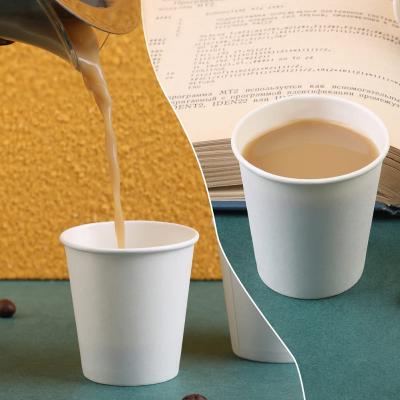 China Hot Selling Paper Cup Biodegradable Coffee Tea Water Milk Beverage Biodegradable Custom Paper Cups Disposable Paper Coffee Cup for sale