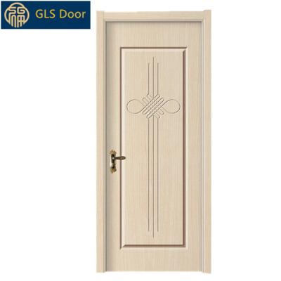 China Swing Cheap MDF Door PVC Wooden Apartment Doors Single Room Interior Door With Good Price for sale