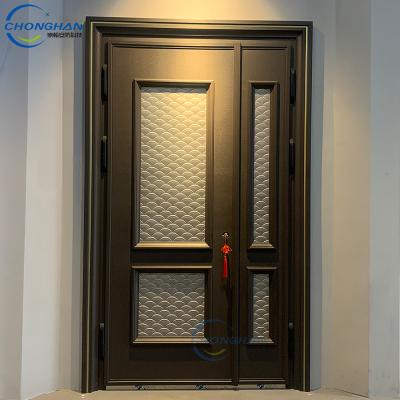 China Swing security stainless steel entry door luxury decorative exterior door with best price for sale