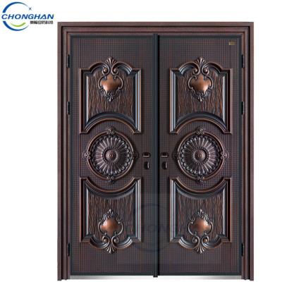 China Residential Front Entry Door Villa Interior Swing Entry Panel Doors Armored Door for sale