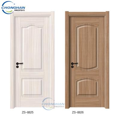 China Sound Insulation Wooden Single Door Flower Designs Simple Design Wooden Door Lattice Wooden Door for sale