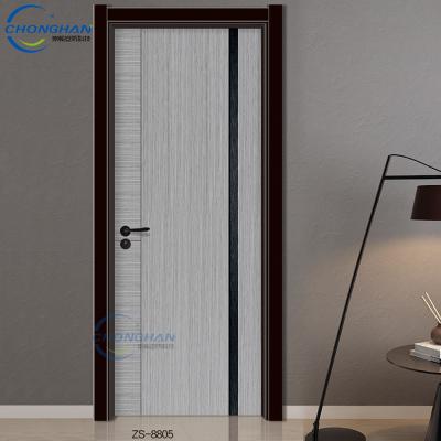 China Sound Insulation Door Polish Design Wooden Hand Carved Door Handle Wood Interior Solid Wood Door for sale