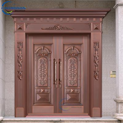 China Sliding Reinforced Stainless Steel Door Interal Metal Doors Metal Flat Double Door for sale