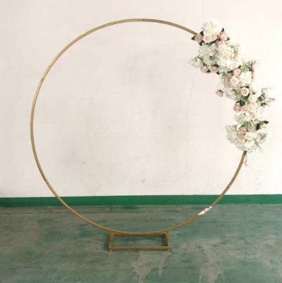 China New Eco-friendly wedding decoration flower door stage background layout outdoor wrought iron props iron arch for sale