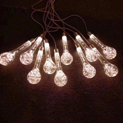 China Platic Wedding Ceiling Props Drop Chandelier Wedding Layout Stage Ornaments Home Decor Acrylic Lights Lighting for sale