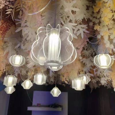 China Gorgeous Matel 5 Head Chandelier Wedding Hall Stage Layout Stage Ceiling Lamp Wedding for sale