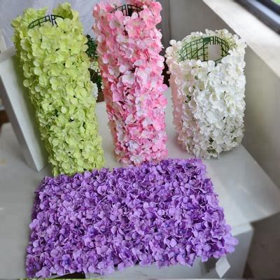 China Artificial Silk Carpet Flower Hydrangea Eco - Friendly Wedding Flower Arrangement for sale