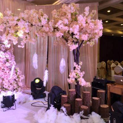 China Party Cherry Tree Parlor Hotel Wedding Artificial Tree Arches Artificial Wish Green Plant Landing Large Stage Props for sale