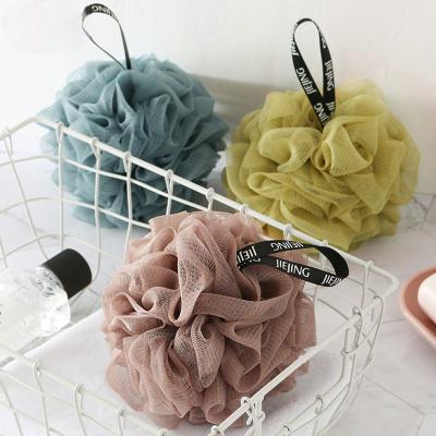 China All Natural Mesh Bath Sponge Balls Nylon Cleaning Brush Shower Breath Soft Body Cleaner Exfoliating Scrubbers Bath Ball for sale