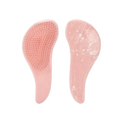 China Plastic Cushion Factory Price Marble Hair Comb Brush Detangling Massage Hair Brush Wholesale for sale