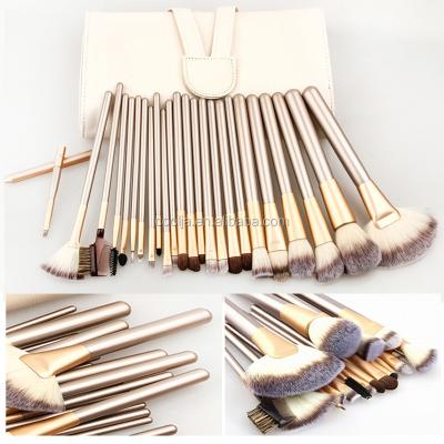 China 24Pcs Makeup Brush With Soft Leather Bag 12Pcs/24Pcs Face Makeup Brush Professional Cosmetic Make Up Tools Face Blush Eyeshadow Makeup Brush With Leather Bag for sale