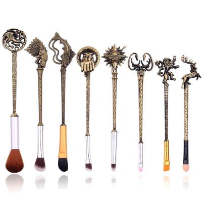 China Movie Game Of Thrones Makeup Shaving Brush Brush Set For Gift Synthetic Hair Makeup Brushes Metal Handle Brush for sale