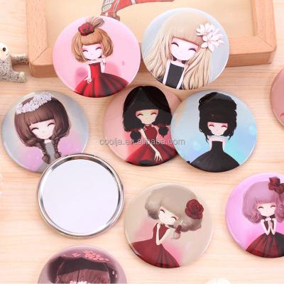 China 10PCS/LOT cosmetic espejos de bolsillo de mirrors espelho de maquiagem de compact girl makeup mirror mini pocket RANDOM makeup mirror for sale