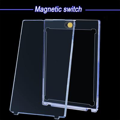 China Sports Card Manufacturer Hot Selling Magnetic Card Case 35pt One Touch Magnetic Card Holder for sale