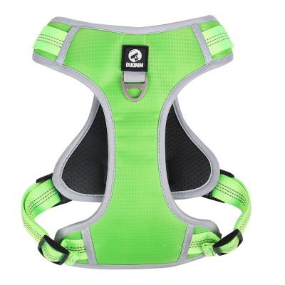 China Custom Tactical 4 Color Adjustable Dog Harness New Breathable Design No Pull Adjustable Dog Harness For Large Dog for sale