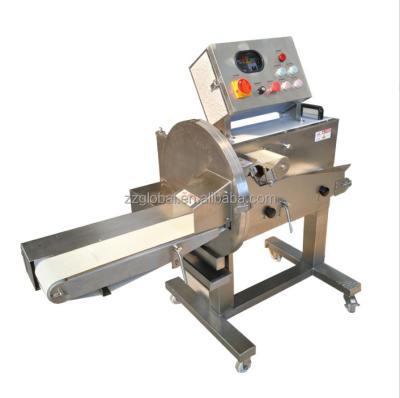 China Meat vegetable processing machine capacity 300-800 kilograms per hour pork chop meat bone cutting machine price with good cutting smoked meat slicer for sale