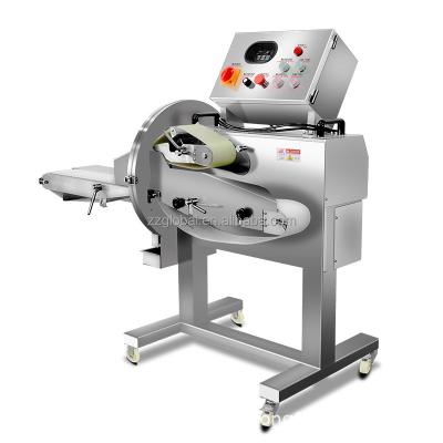 China Automatic meat vegetable processing machine cooked meat bacon sausage slicer slicing cutting machine for sale