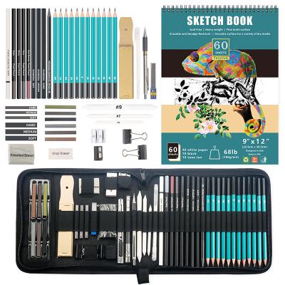 China Professional Drawing 50pcs 144pcs DIY Painting Sketching Pencil Book Art Set Kit for sale