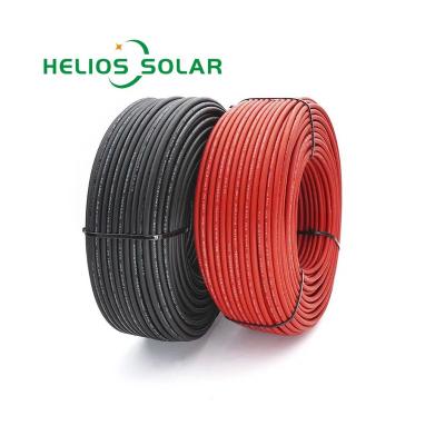 China Low Smoke and Halogen Free Exquisite Workman Flexible Cable Connector System 1000v 2.5mm2 4mm2 6mm2 Solar Photovoltaic Cable for sale