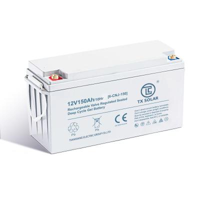 China Solar System 12V 100AH ​​150AH 200AH Commonly Used Home-Use Deep Cycle Gel (Wind) Battery Acid Energy Storage For Solar Street Light for sale