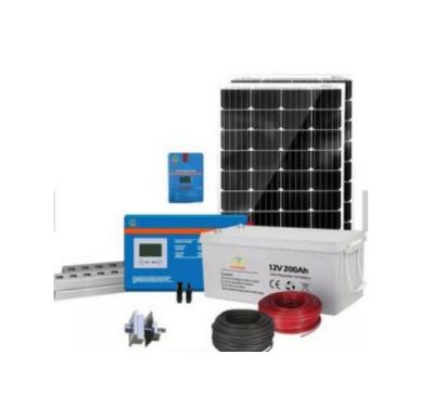 China 2KW Solar Panel Home Kit Deep Cycle Battery Off Grid Home Solar Power Energy System For Home Complete Set for sale