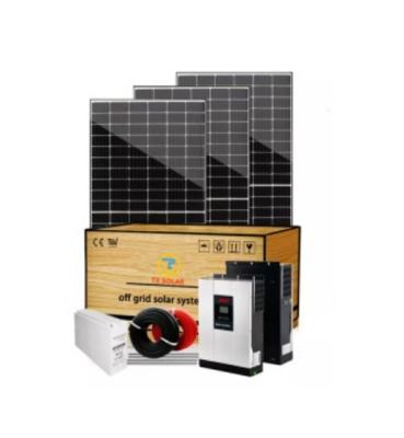 China Waterproof 3KW 4KW Home Easy Installation Off Grid Solar Power System Kit Complete Generator Storage Energy for sale