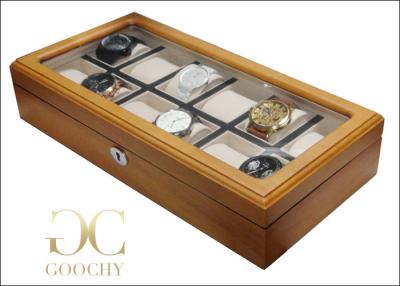 China Creative Gifts Solid Wooden Watch Display Case Best Selling Gifts for Men for sale