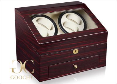 China Battery Operated Watch Winder / Double Watch Winder With Storage  for sale