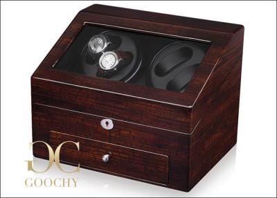 China Double Watch Battery Powered Watch Winder / 4 Unit Watch Winder 2 Mabuchi Motors for sale