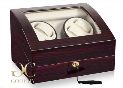 China Dual Watch Winder Box For 4 Automatic Watches 6 Watches Storage Boxes for sale