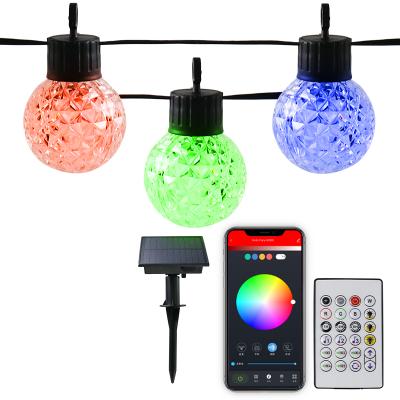 China Colorful LED String Light Waterproof IP65 Solar String Lights Outdoor Colorful Christmas LED String Light for sale