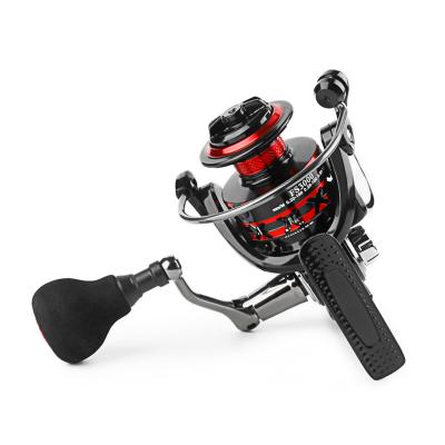 China Red High Quality Straight Reel Eva Grip 2000-7000 Series Full Metal Deep Sea Spinning Seawater Fishing Reels Reels for sale