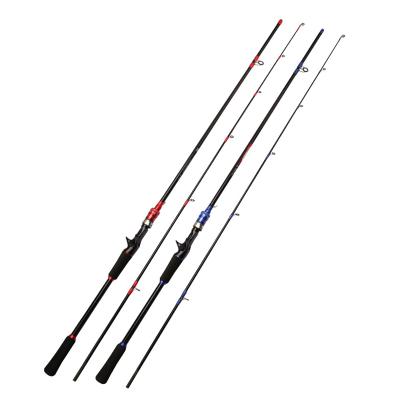 China Manufacturer 2 Section1.65m 1.8m 2.1m Carbon 2.4m 2.7m Bass Casting Glass Fiber Fishing Rod Pole Spinning for sale