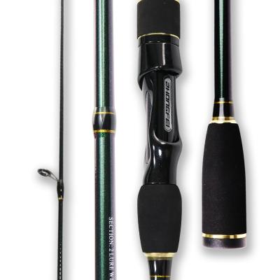 China Manufacturer Carbon Chameleon 2 Piece Spinning Rod Carbon Fiber Fishing Spinning Bass Rod for sale