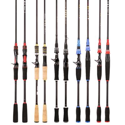 China Manufacturer Cheap Price Carbon 1.8M 2.1M 2.4M 2.7M 2 Piece Spinning Carbon Bass Trout Fishing Rod Best for sale