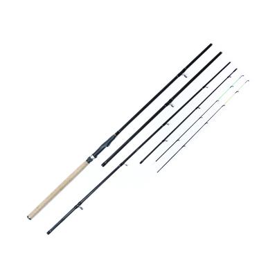 China Carbon Maker 4+2 Pieces Carbon Fiber 3.3m 3.6m 3.9m Feeder 2tips Fishing Rod for sale