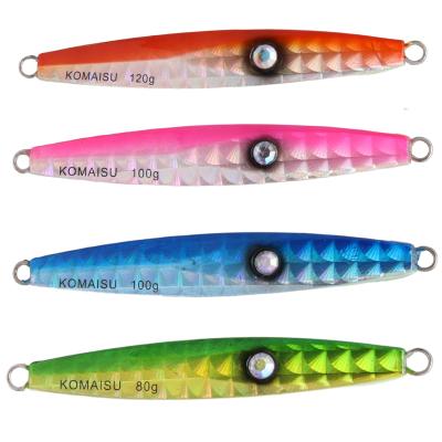 China High Quality Luminousr Saltwater Fishing Lures Metal Bait 40g 60g 80g 100g 120g Metal Lead Maker for sale