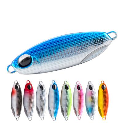 China Hot Sale 10g 15g 20g 25g Metal Manufacturer Shore Fishing Jigg Lure Metal Slow Sinking Casting Lure for sale