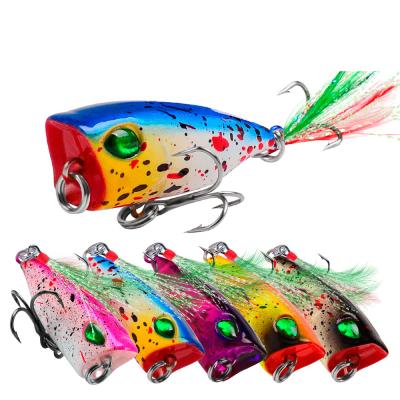 China 2022 Factory ABS Plastic 4g Topwater China Hard Bait Floating Fishing Lure Swimbait Snap For Freshwater for sale