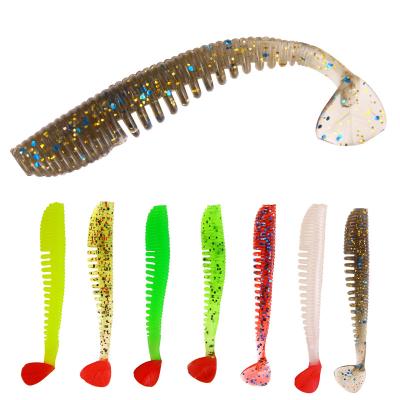 China Factory 10pcs/bag 2.5g Soft Lure Swim Tail Paddle Bait Soft Rubber Bait Rubber Creature for sale