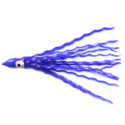 China Manufacturer New 140mm Soft Purple Bait Plastic Bulk Squid Lure For Saltwater SL104 for sale