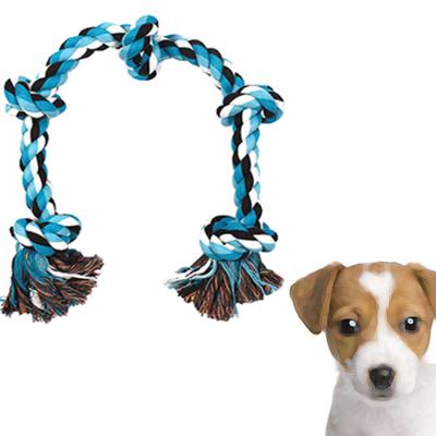 China Stocked 5 Knot Cotton Chew Rope for Pet Chew Toys Dog Rope Toy Pet and Accessries for sale