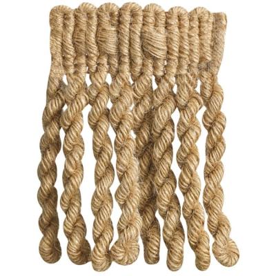 China Outdoor Curtain 14CM Beach Umbrella With Jute Bullion Fringe Tassel Trim AND SOFA BUNGING FRINGE TRIM for sale