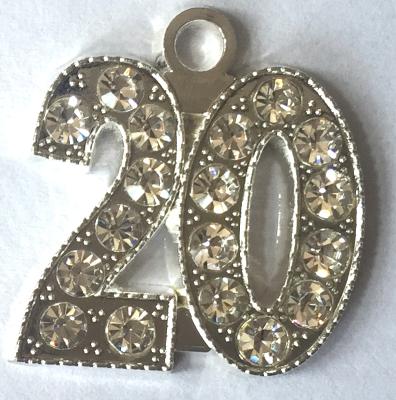 China Graduation/Decor/Gift 20 Silver Blings Charm/Faux Stone for Graduation for sale