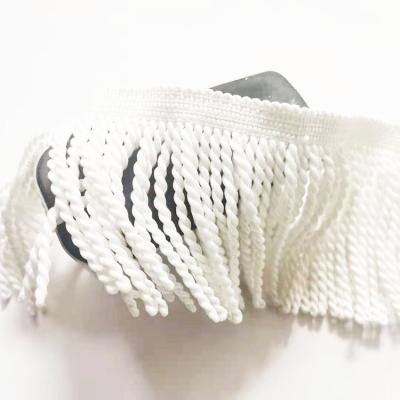 China Curtain and Cotton Tassel Sunshade Accessories 10CM Polyester Fringe Trim Outdoor Decoration Supplies for sale