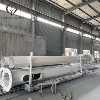 China Other Q235 High Mast 15m 18m Pole 22m Galvanized Steel Road Lighting for sale