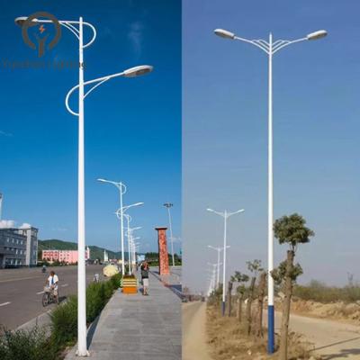 China Other Sale 80feet Street Lighting Antique Octagonal Arm Pole For Lamp Pole for sale