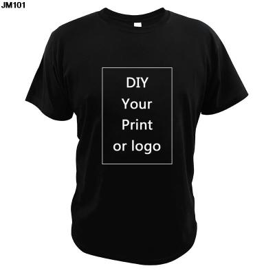 China Regular Customized Printing Woman T-shirt Harajuku Women DIY Your Photo Or Logo Similar Custom T-shirt Fashion Man Apparel Tee Black Unisex for sale